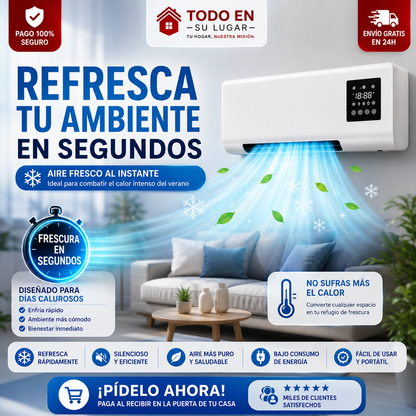 Mini aire acondicionado portátil 2 en 1