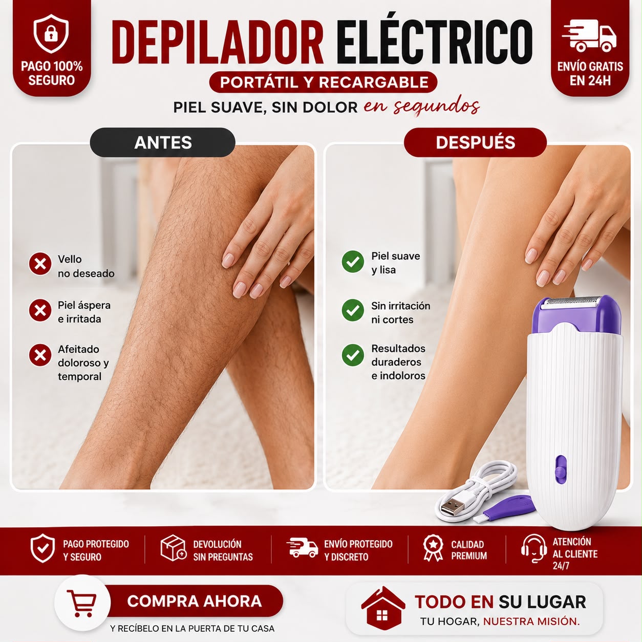 Depiladora eléctrica