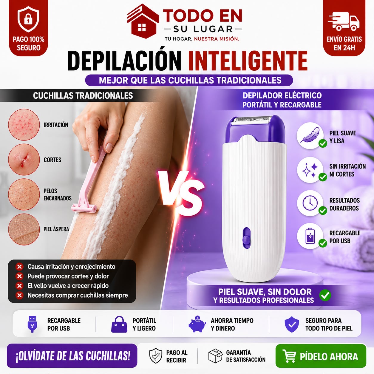 Depiladora eléctrica