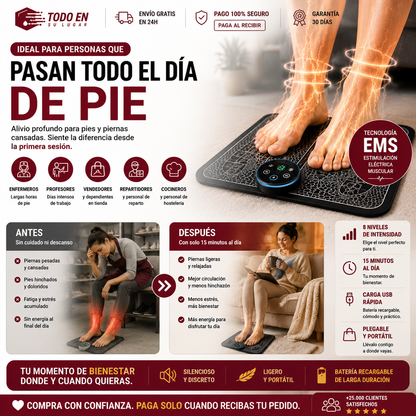 Masajeador de pies ems